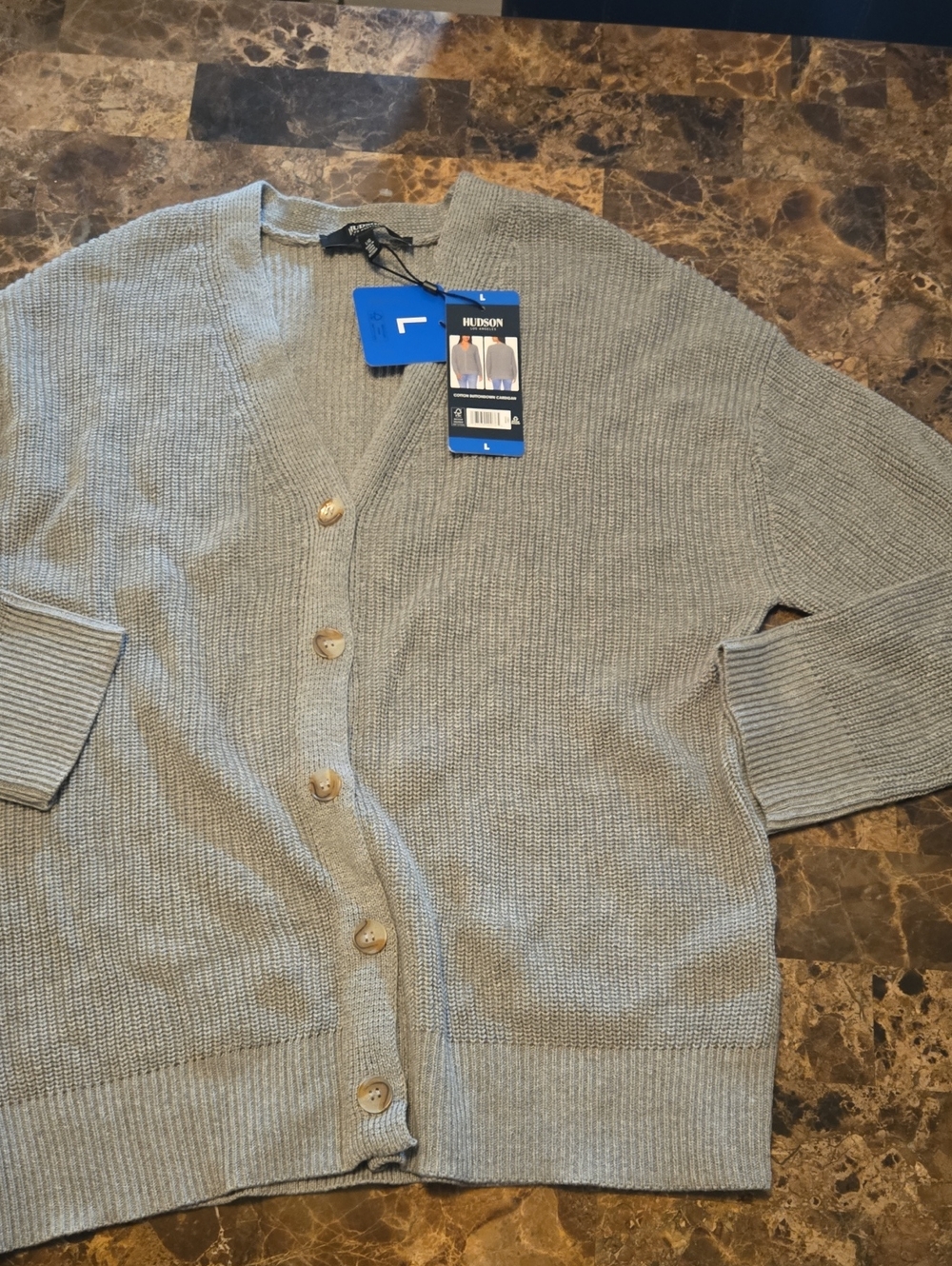 Hudson Los Angeles cotton button down cardigan Size Large BNWT